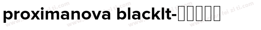 proximanova blacklt字体转换